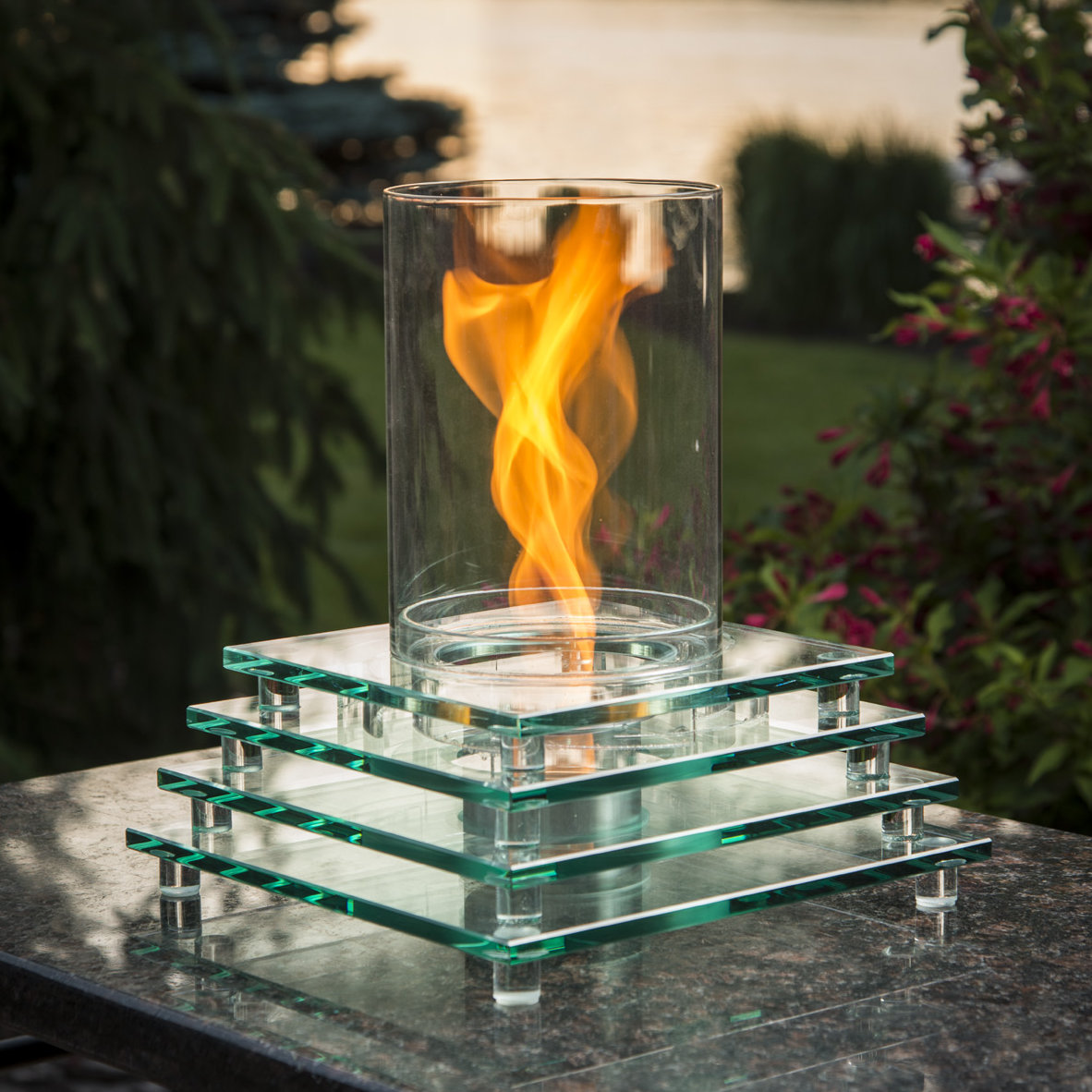 The Outdoor GreatRoom Company Harmony Gel Fuel Tabletop Fireplace